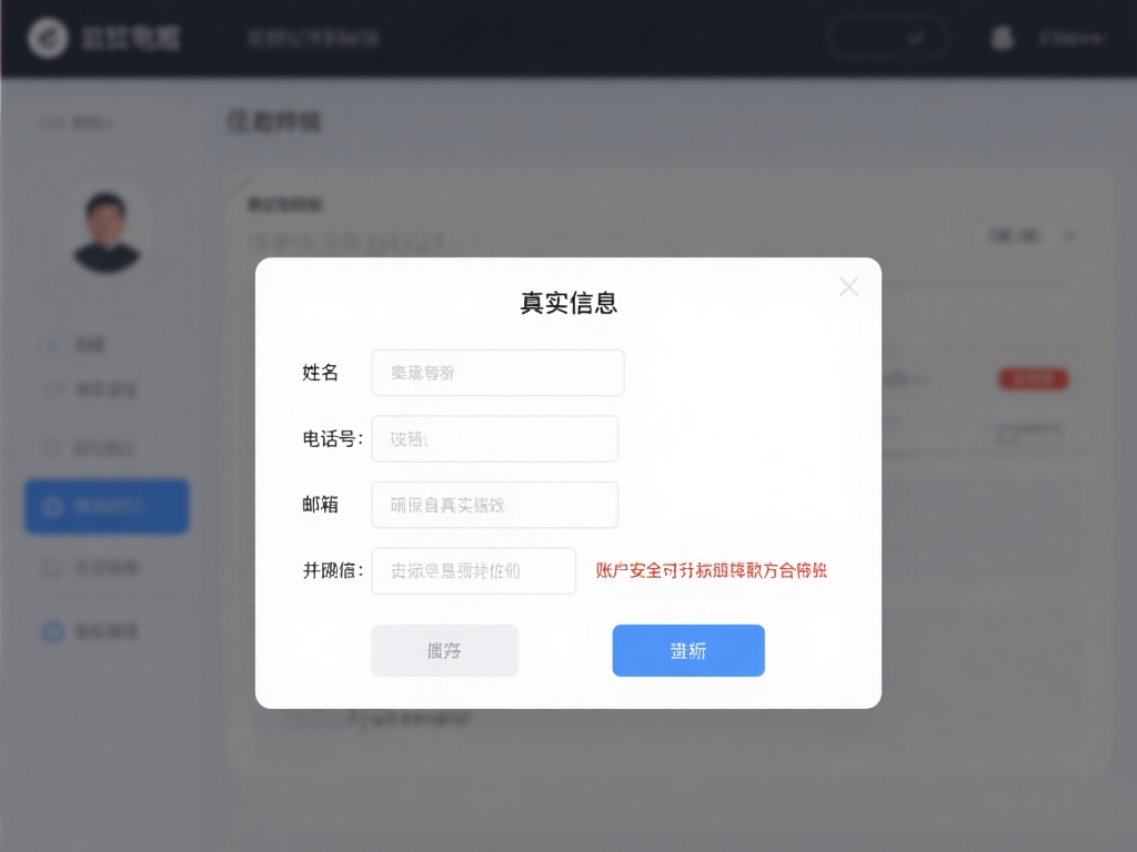 填写真实信息
填写姓名、电话号码、邮箱等个人信息