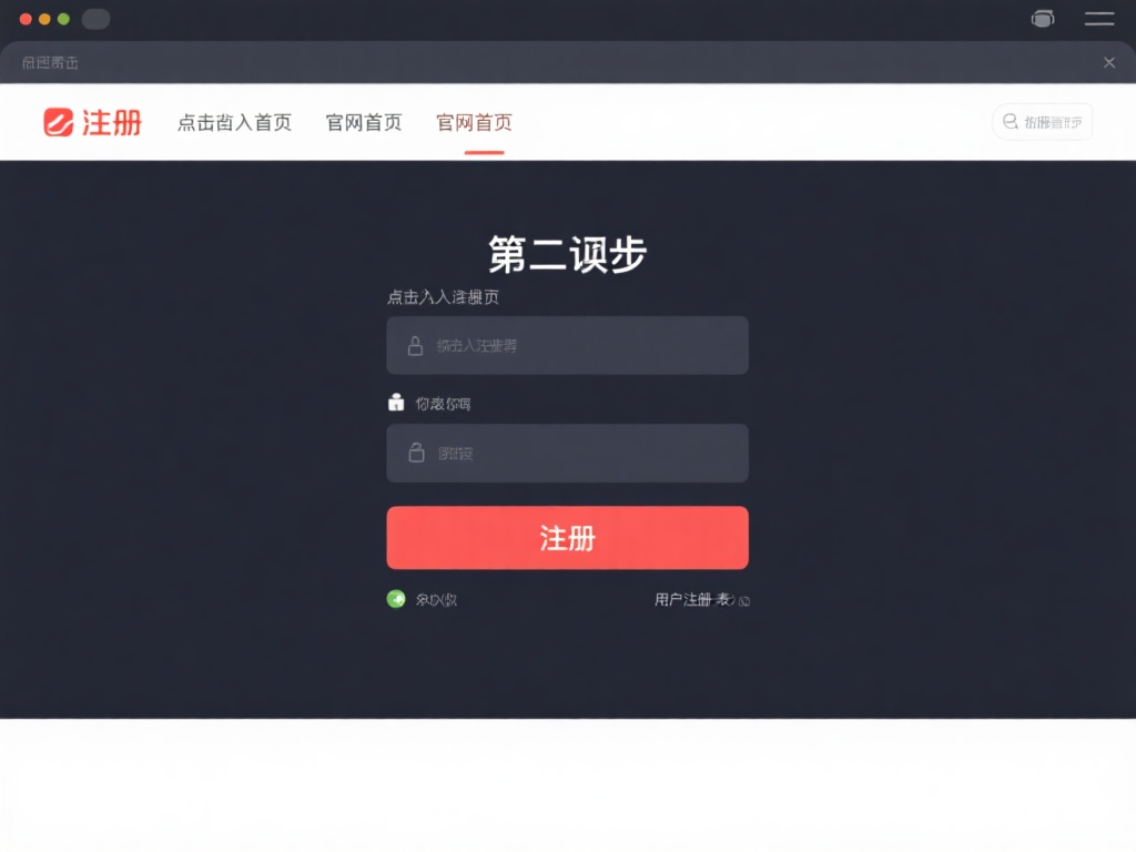 第二步：点击“注册”按钮
通常，官网首页上会有一