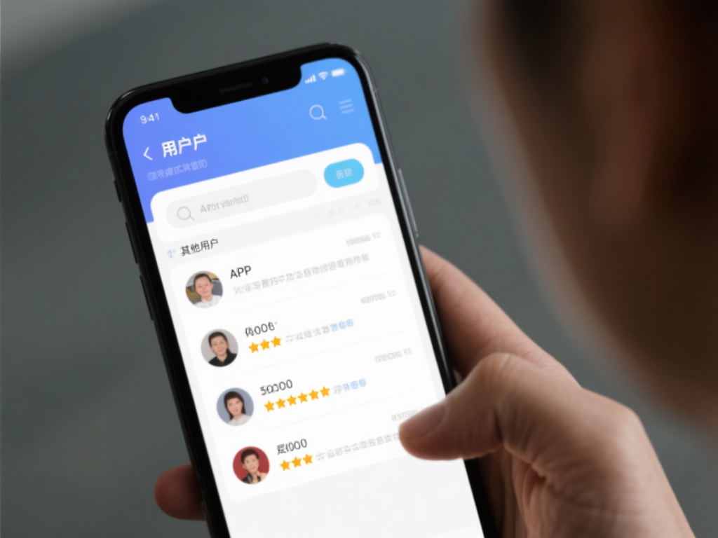 用户评价：查看其他用户对APP的评价，选择那些评分