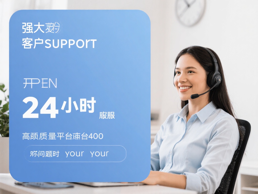 强大的客户支持：开放24小时客服是高质量平台不可少