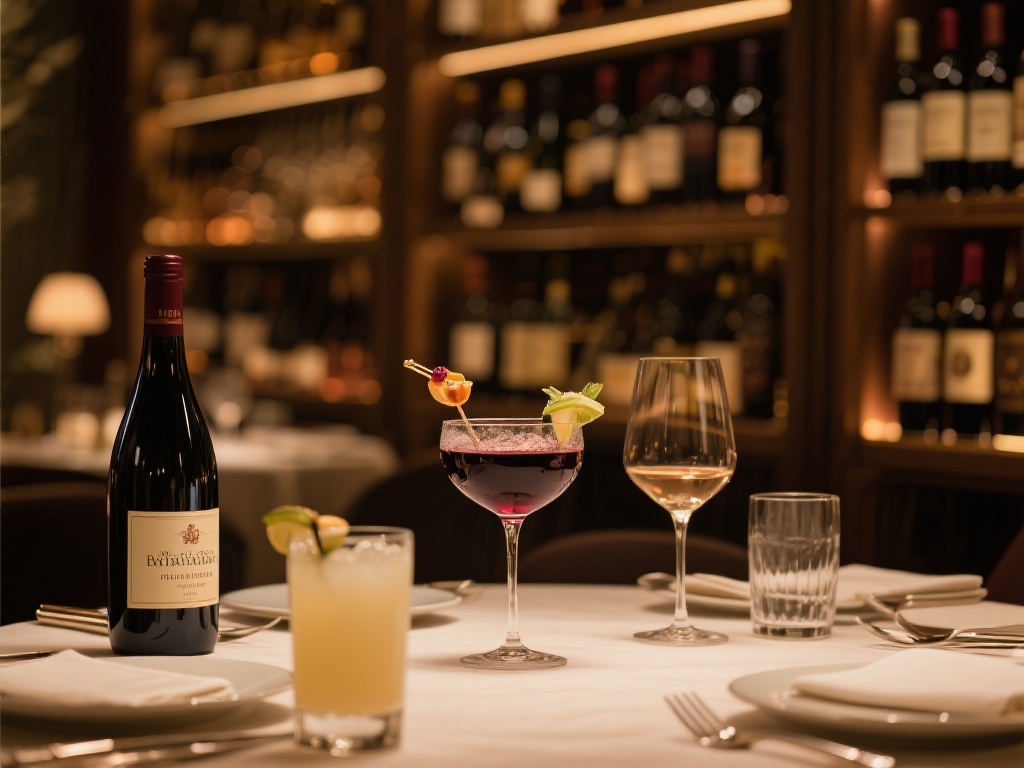 你若爱酒，这里也不乏全球顶级酒庄珍藏的红酒和鸡尾酒
