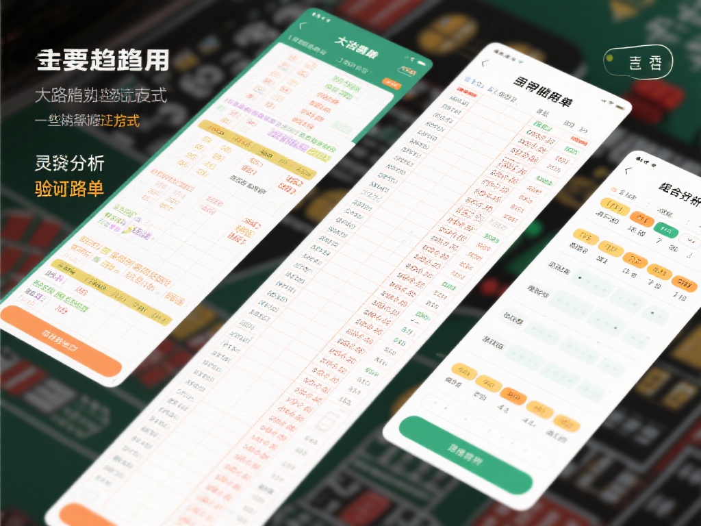 深入解析路单规律,全面提升百家乐胜率秘诀 灵活运用不同种类路单:
大路能反映主要趋势,适合